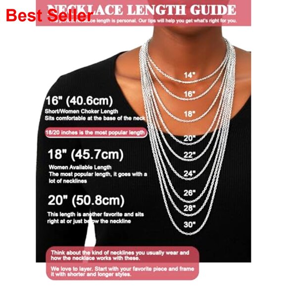 Stainless Steel Chain Necklace, 2mm Cable, Hypoallergenic, 20 Inches - Picture 3 of 7